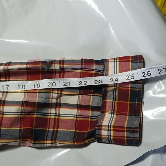 J. Crew Red and Blue Plaid Casual Button Down Shirt - Picture 10 of 10
